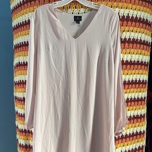 H&M Soft Blush V-Neck Blouse